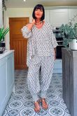 Ren Tiles of Marrakesh X Ali Ash Shirring Cuff Pant